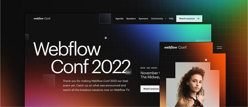Webflow conf2022 image