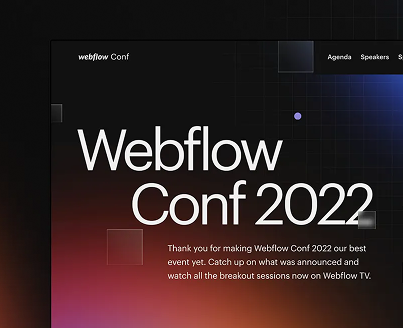 Webflow conf2022 image
